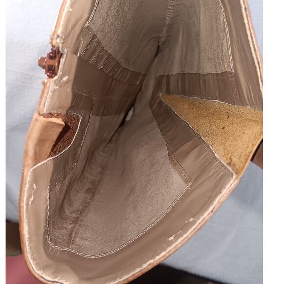 ECCO Women’s Brown Leather Tall Riding Boots Buckle Strap Equestrian Size 41 - Picture 7 of 8